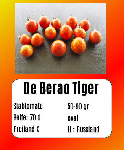 De Berao Tiger DER TOMATENFLÜSTERER