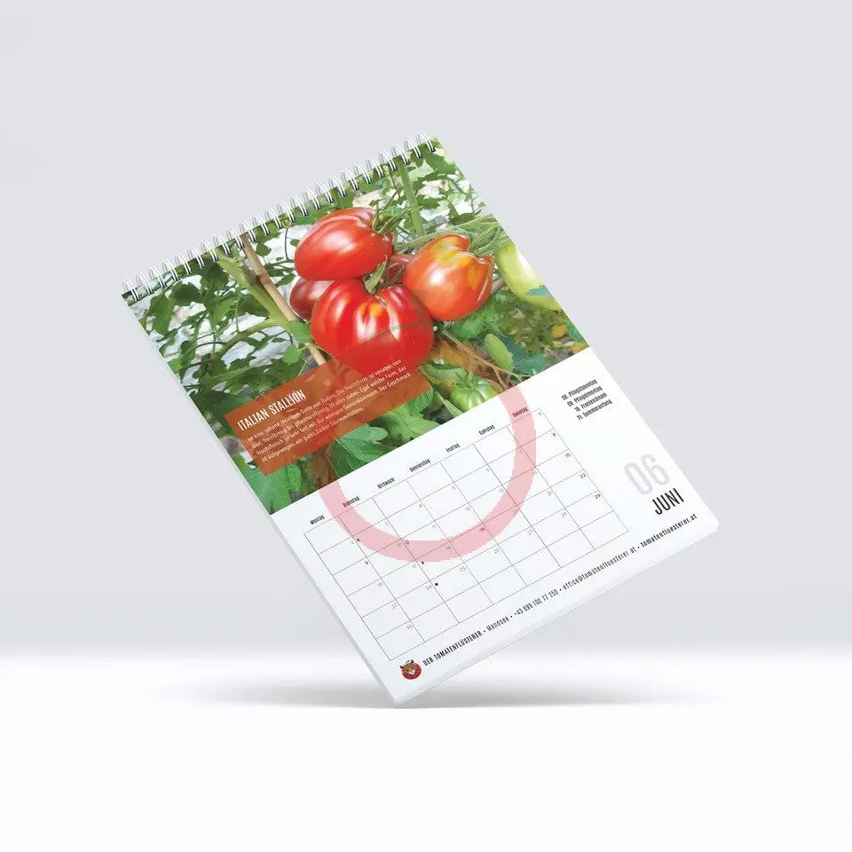 Jahreskalender 2025 - Tierische Tomaten Edition DER TOMATENFLÜSTERER