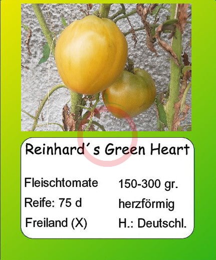 Reinhard´s Green Heart DER TOMATENFLÜSTERER